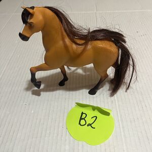Horse Kids Play Toy Action Figure Light Brown Spirit Plastic Child Play